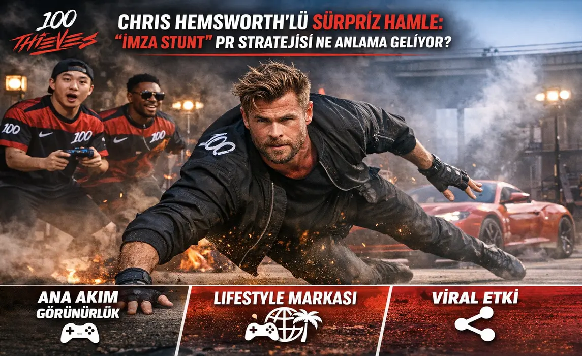 100 Thieves’ten Chris Hemsworth’lü Sürpriz Hamle: “İmza Stunt” PR Stratejisi Ne Anlama Geliyor?