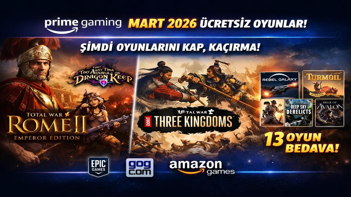Amazon Prime Gaming Mart 2026 Ücretsiz Oyun Listesi Açıklandı