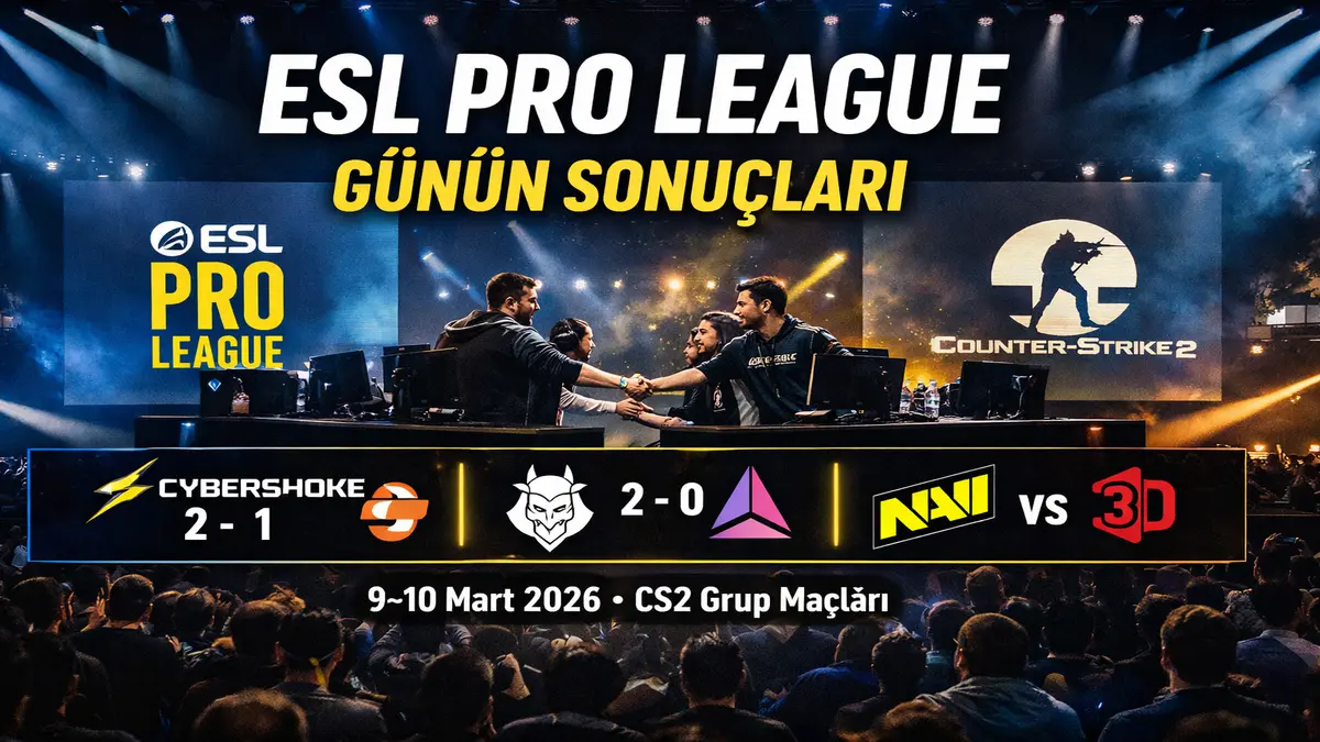 CS2 ESL Pro LeagueGrup Maçları Tamamlandı