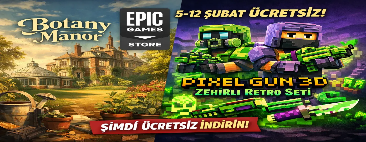 Epic Games Store’da Bu Hafta İki Ücretsiz İçerik Birden: Botany Manor ve Pixel Gun 3D Seti Kaçırılmamalı