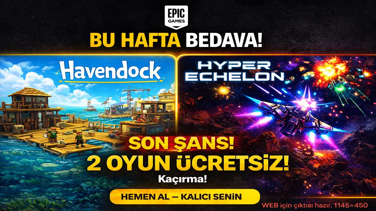 Epic Games Store Ücretsiz Oyun: Havendock ve Hyper Echelon Bedava Oldu