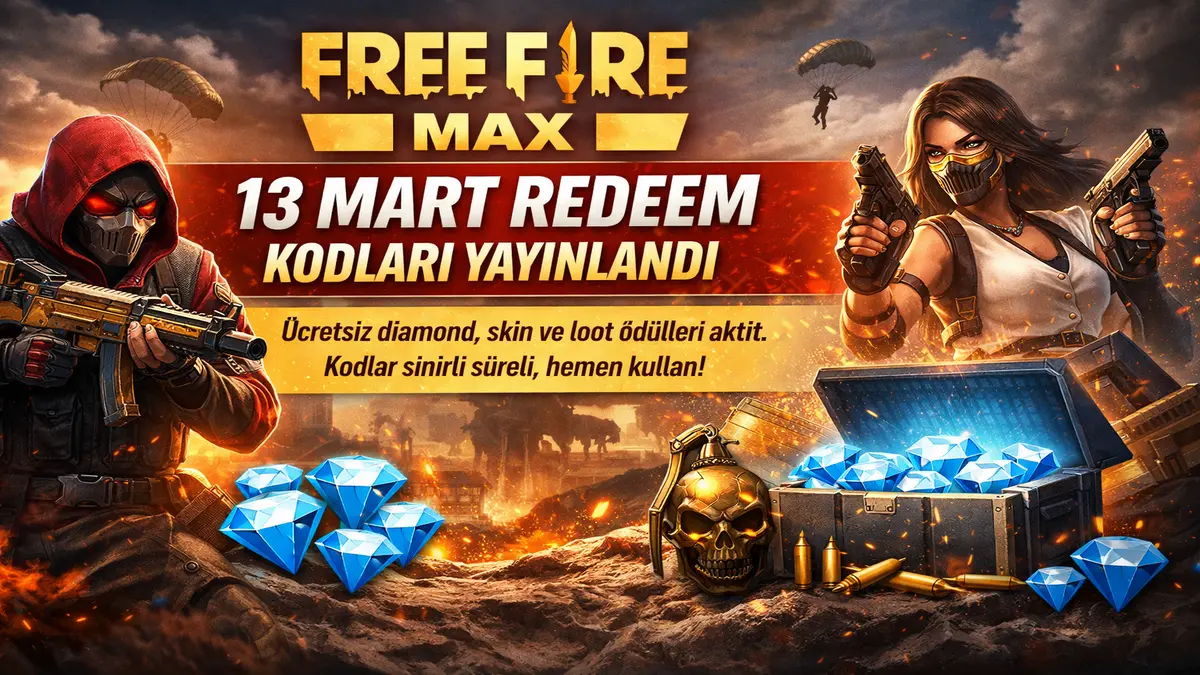 Free Fire MAX 13 Mart Redeem Kodları Yayınlandı