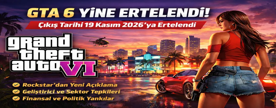 GTA 6 Bir Kez Daha Gecikti! Rockstar’dan Yeni Açıklama ve Sektörde Büyük Yankı