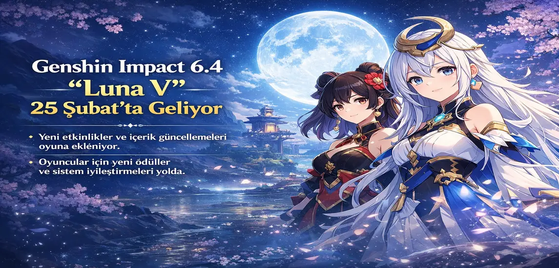 Genshin Impact Version 6.4 “Luna V” Güncellemesi 25 Şubat’ta Yayınlanıyor