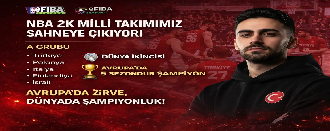 NBA 2K Türkiye eMilli Takımı’nın eFIBA Season 4 Yolculuğu Yarın Başlıyor