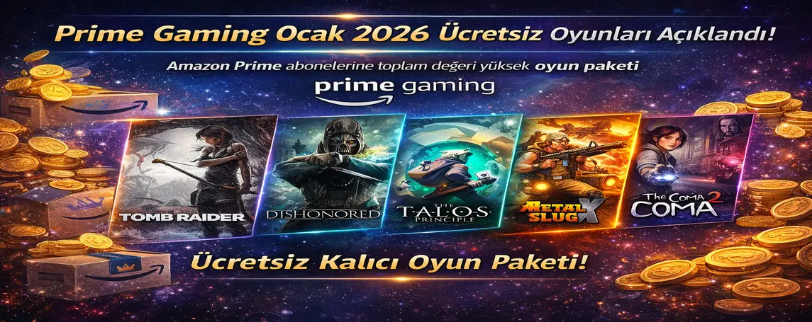 Prime Gaming Ocak 2026 Ücretsiz Oyunları Açıklandı: Abonelere Yüksek Toplam Değerli Oyun Paketi