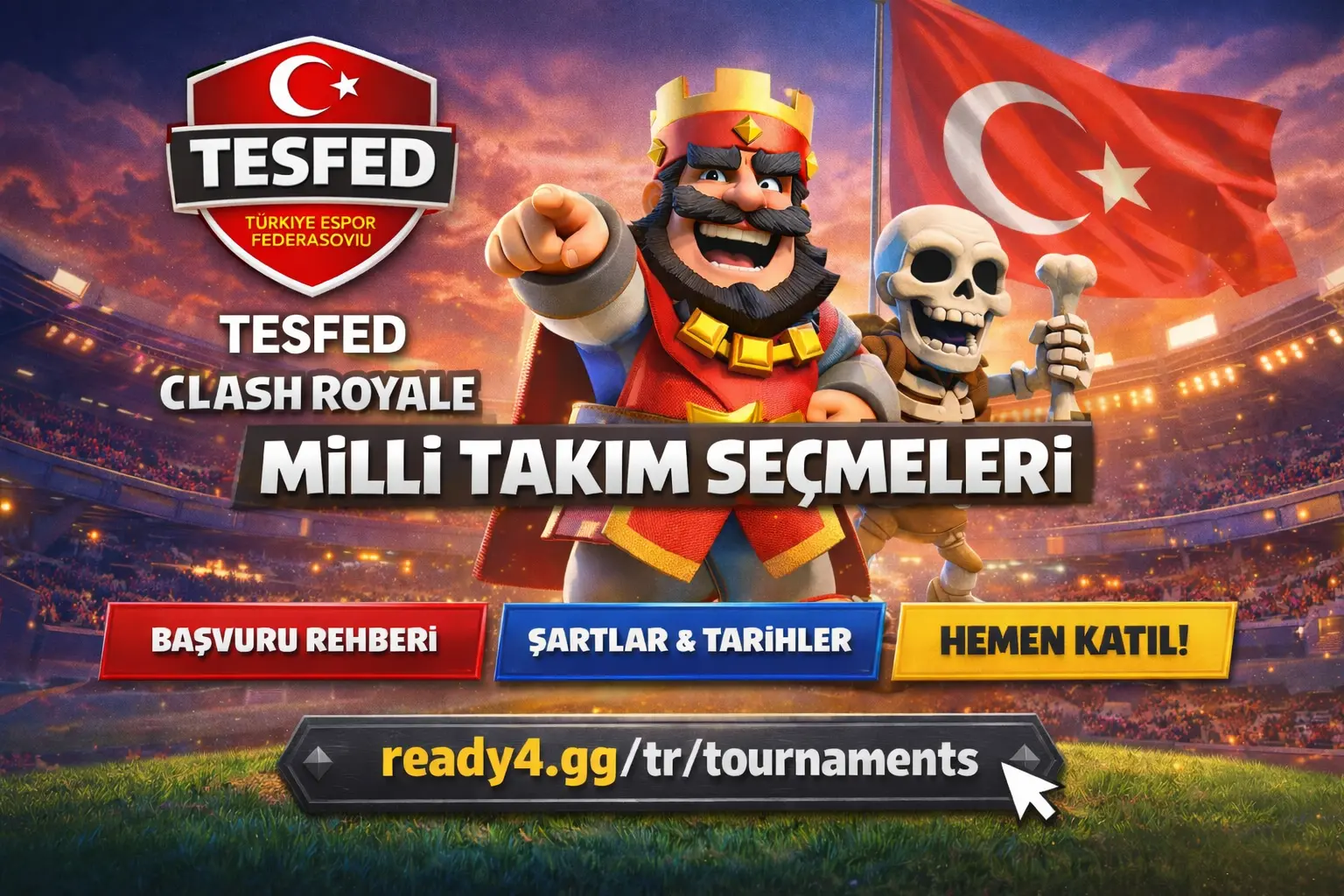 TESFED Clash Royale Milli Takım Seçmeleri Başladı mı? Başvuru Şartları, Kayıt Linki ve Adım Adım Rehber (2026)