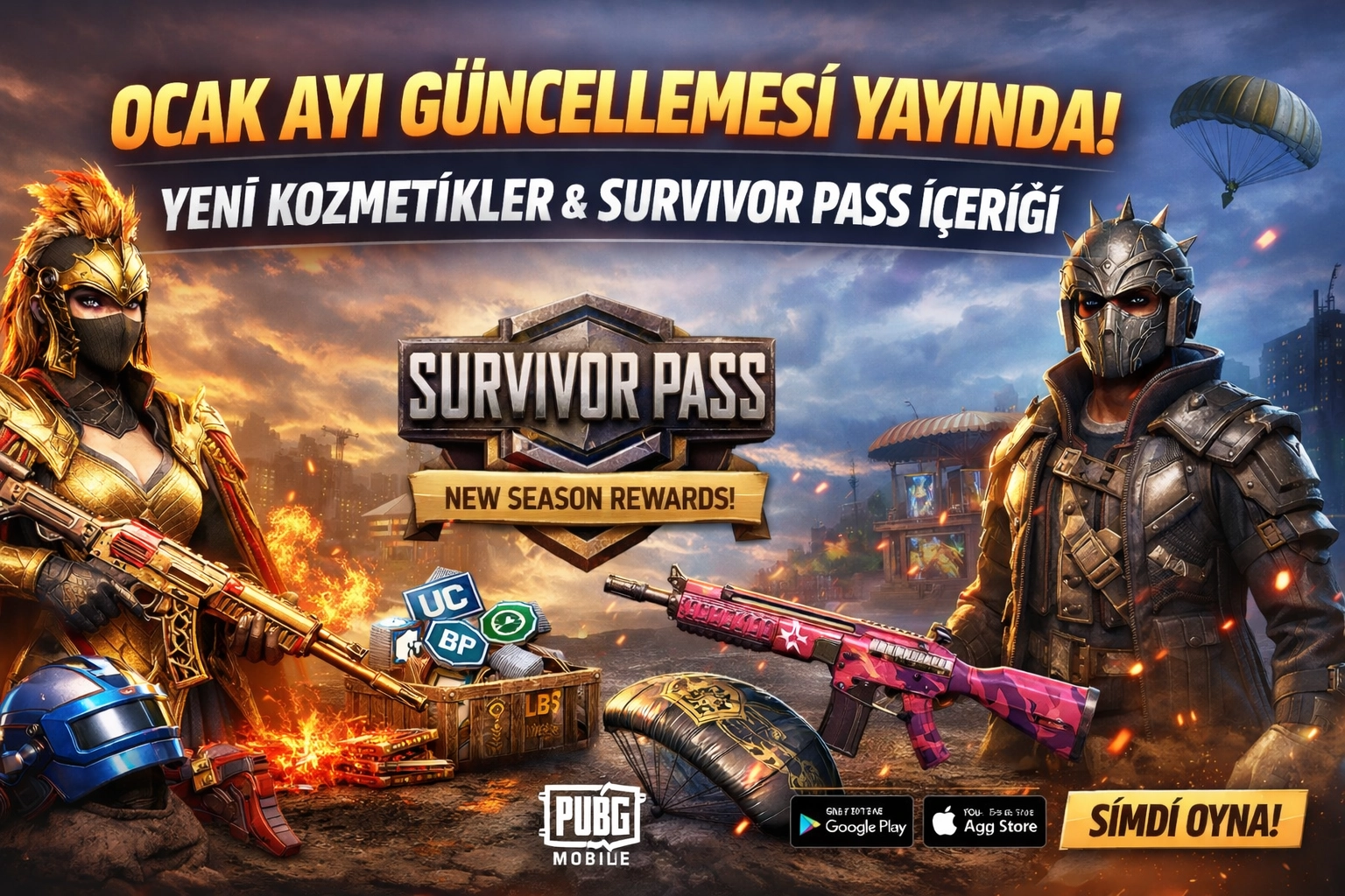 Ocak Ayı Mağaza Güncellemesi Yayınlandı: Yeni Kozmetikler ve Survivor Pass İçeriği Oyuncularla Buluştu