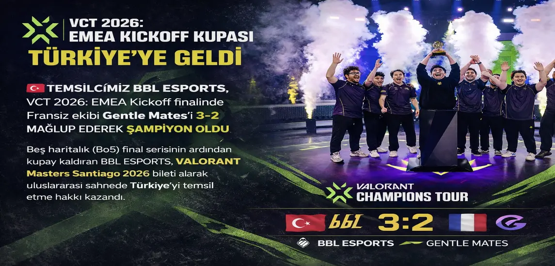 ŞAMPİYON BBL ESPORTS – VCT 2026: EMEA Kickoff Kupası Türkiye’ye Geldi